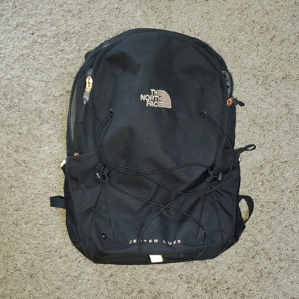 The North Face Black/Rose Gold Jester Luxe Backpack